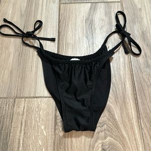 Xhilaration Black tie bikini bottoms